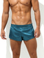 cheap Men&#039;s Underwear-Men&#039;s Ruffle Sexy Pure Color Briefs Underwear Inelastic Low Waist Lake blue S