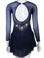 cheap Figure Skating Dresses-Figure Skating Dress Women's Girls' Ice Skating Dress Outfits Burgundy Royal Blue Blue Patchwork Mesh Spandex High Elasticity Practice Professional Competition Skating Wear Handmade Crystal