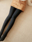 Χαμηλού Κόστους Κολάν-Γυναικεία Τσίνο Κολάν Πλήρες μήκος Παντελόνι Ελαστικό Συμπαγές Χρώμα Αντίστροφη καρότσα Ζεστό Μεσαία Μέση Πολύ στενό Μαύρο Σομόν Ένα Μέγεθος