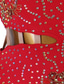 baratos Vestidos de Patinação Artística-Vestidos para Patinação Artística Mulheres Para Meninas Patinação no Gelo Vestidos Roupa Branco Azul Marinho Escuro Vermelho Flor Sem costas Com Transparência Elastano Elasticidade Alta Profissional