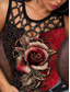 Χαμηλού Κόστους Γυναικεία Αμάνικα &amp; Καμισόλες-Γυναικεία Καθημερινά Αργίες Αμάνικη Μπλούζα Καμή Φλοράλ Λουλούδι Αμάνικο Στάμπα Στρογγυλή Λαιμόκοψη Βασικό Κομψό Καθημερινό Άριστος Πράσινο του τριφυλλιού Θαλασσί Γκρίζο Τ