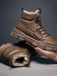 abordables Bottes Homme-Homme Chaussures Bottes Chaussures de Travail Casual Rétro Vintage Confort Faux Cuir L&#039;autume L&#039;hiver / Bottine / Demi Botte