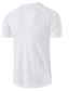 cheap Men&#039;s Henley Shirts-Men&#039;s T shirt Tee Summer Short Sleeve Solid Color Henley Casual Daily Button-Down Clothing Clothes Lightweight 1950s Casual White Black Gray