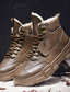 abordables Botas de hombre-Hombre Zapatos Botas Zapatos de Trabajo Casual Vintage Comodidad Cuero Sintético Otoño Invierno / Botines / Hasta el Tobillo