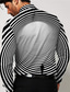 abordables Camisas estampadas para hombre-Hombre Camisa Graphic de impresión en 3D Cuello Negro Azul Piscina Verde Ejército Print Exterior Calle Manga Larga Impresión 3D Abotonar Ropa Moda Design Clásico Transpirable