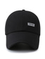 cheap Men&#039;s Hats-Men&#039;s Baseball Cap Outdoor Daily Adjustable Buckle Pure Color Portable Breathable Black