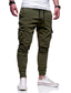 levne Cargo kalhoty-pánské joggers jednobarevné kalhoty pánské elastické dlouhé kalhoty vojenské armádní cargo kalhoty pánské legíny