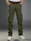 זול מכנסי דגמ"ח-בגדי ריקוד גברים מכנסי קרגו מכנסיים מכנסי עבודה כיס מרובה צבע אחיד משובץ קומפורט נושם באורך מלא רשמי עֵסֶק כותנה 100% כותנה יום יומי רזה ירוק צבא שחור סטרצ'י (נמתח)