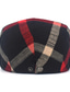 ieftine Pălării Bărbați-Bărbați Bască Flat Negru Roșu-aprins Bumbac Două-Tonuri Anii 1920 Moda Casual Exterior În aer liber Zilnic Plisat Protecție Solară Confort Cald Respirabil