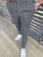 tanie Chinosy-Męskie Garnitury Typu Chino Spodnie Kieszeń Graficzny Oddychający Na zewnątrz Pełna długość Codzienny Mieszanka bawełny Codzienny Spodnie Czarny Niebieski Średnio elastyczny