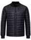 baratos Blusões e Parkas para Homem-casaco regular acolchoado masculino jaqueta regular fit cor sólida vinho preto azul marinho