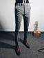 cheap Chinos-Men&#039;s Dress Pants Skinny Pants Trousers Pencil Trousers Pocket Solid Color Breathable Lightweight Ankle-Length Office Business Daily Wear Cotton Chic &amp; Modern Casual Black Grey Stretchy