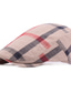 cheap Men&#039;s Hats-Men&#039;s Flat Cap Black Red Cotton Two tone 1920s Fashion Casual Outdoor Outdoor Daily Plaid Sun Protection Comfort Warm Breathable