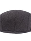 cheap Men&#039;s Hats-Men&#039;s Hat Flat Cap Outdoor Street Daily Pure Color Pure Color Windproof Comfort Warm Breathable Black