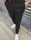 billige Chinos-Herre Pæne bukser kinesisk Bukser Lomme Grafisk Åndbart Udendørs Fuld længde Afslappet Daglig Bomuldsblanding Afslappet Bukser Sort Blå Mikroelastisk