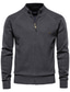 cheap Men&#039;s Cardigan Sweater-Men&#039;s cardigan new men&#039;s solid color lapel jacquard sweater trend casual sweater