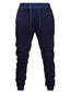 ieftine Pantaloni Sport-pantaloni de jogger casual pentru bărbați pantaloni de jogger de bază cu șnur de culoare uni talie elastică cu buzunare pantaloni