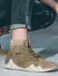 Недорогие Мужские ботинки-Муж. Ботинки Ботинки челси Повседневные Полиуретан Ботинки Черный Коричневый Осень Зима