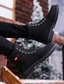 Χαμηλού Κόστους Ανδρικές Μπότες-Ανδρικά Μπότες Καθημερινό Καθημερινά Φο Δέρμα Μποτίνια Μαύρο Φθινόπωρο Χειμώνας