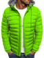 cheap Men&#039;s Downs &amp; Parkas-Men&#039;s Puffer Jacket Winter Jacket Quilted Jacket Winter Coat Warm Sports Outdoor Running Jogging Solid Color Outerwear Clothing Apparel Lake blue Navy Green