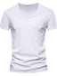 cheap Men&#039;s Casual T-shirts-Men&#039;s Tee T shirt Tee Shirt Graphic Patterned Solid Colored V Neck Daily Short Sleeve Slim Tops Basic Streetwear White Black Light gray / Summer / Spring / Summer