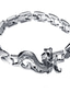 Χαμηλού Κόστους Men&#039;s Trendy Jewelry-Ανδρικά Βραχιόλι Κλασσικό Δράκοι Στυλάτο Καλλιτεχνικό Κράμα Βραχιόλι Κοσμήματα Ασημί Για Δώρο Καθημερινά