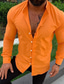 Χαμηλού Κόστους ανδρικά πουκάμισα casual-Ανδρικά Πουκάμισο Συμπαγές Χρώμα Γιακάς Δρόμος Causal Κουμπί-Κάτω Μακρυμάνικο Άριστος Βαμβάκι Καθημερινό Μοντέρνα Άνετο Πράσινο του τριφυλλιού Λευκό Μαύρο / Άνοιξη / Καλοκαίρι