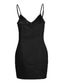 billige Bodycon-kjoler-Dame Mini kjole Tubekjole Stilfull Sexy Moderne utendørs Fest Ferie Normal Ren farge Ermeløs Spagettistropper Svart Hvit Rød Blå Sommer Vår