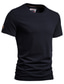 olcso Férfi alkalmi pólók-férfi póló póló egyszínű legénység nyakú utcai napi rövid ujjú felsők tervező alkalmi divat kényelmes fehér fekete kék / tengerpart
