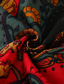 abordables Camisas estampadas para hombre-Hombre Camisa Cachemir Tribal Cuello Rojo Azul Piscina Morado Marrón Verde Trébol Calle Diario Manga Larga Ropa Básico Vintage Moda Fresco