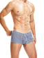 cheap Men&#039;s Underwear-Men&#039;s Basic Lattice Boxers Underwear Briefs Underwear Micro-elastic Low Waist 1 PC Blue M