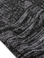 Недорогие кардиган мужской свитер-Муж. Вязаная ткань Кардиган Джемпер Вязать Трикотаж Сплошной цвет Глубокий V-образный вырез Стиль Повседневные Осень Зима Черный Серый XS S M / Длинный рукав