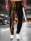 cheap Sweatpants-Men&#039;s Joggers Pants Sweatpants 3D Print Drawstring Elastic Waist Designer Big and Tall Casual Daily Micro-elastic Outdoor Sports Graphic Patterned Mid Waist 3D Print Black S M L