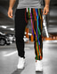 cheap Sweatpants-Men&#039;s Joggers Pants Sweatpants 3D Print Drawstring Elastic Waist Designer Big and Tall Casual Daily Micro-elastic Outdoor Sports Graphic Patterned Mid Waist 3D Print Black S M L
