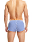 abordables Sous-vêtements pour hommes-Sous-vêtements boxeurs Homme 1 PC Basique Coton Treillis Taille basse Bleu M