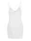 billige Bodycon-kjoler-Dame Mini kjole Tubekjole Stilfull Sexy Moderne utendørs Fest Ferie Normal Ren farge Ermeløs Spagettistropper Svart Hvit Rød Blå Sommer Vår