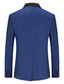 cheap Blazers &amp; Jackets-Men&#039;s Casual Blazer Regular Regular Fit Color Block Black White Blue 2023
