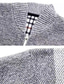 billige cardigan sweater til mænd-Herre Bluse Cardigan Jumper Strikke Strikket Helfarve Høj krave Stilfuld Daglig Weekend Efterår Vinter Blå Vin S M L / Langærmet