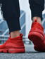 abordables Zapatillas de hombre-Hombre Zapatillas de Atletismo Deportivo Casual Clásico Exterior Diario Zapatos de Paseo Malla Negro Rojo Gris Invierno Otoño Primavera