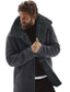cheap Men&#039;s Jackets &amp; Coats-Men&#039;s Coat Long Normal Coat Green Black Dark Gray Brown Dailywear Fall Hoodie Regular Fit S M L XL XXL