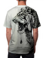 Χαμηλού Κόστους Ανδρικά 3D T-shirts-Ανδρικά Μπλουζάκι Υψηλής Ποιότητας Καλοκαίρι Κοντομάνικο Γραφική Τίγρη Στάμπα Στρογγυλή Ψηλή Λαιμόκοψη Καθημερινά Αργίες Στάμπα Ρούχα Ρούχα Υψηλής Ποιότητας Καθημερινό Μεγάλο και ψηλό Λευκό