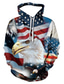 cheap Graphic Hoodies-Flag of the United States USA Hoodie Anime Cartoon Anime 3D Harajuku Graphic Hoodie For Couple&#039;s Men&#039;s Women&#039;s Adults&#039; 3D Print