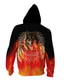 cheap Graphic Hoodies-Men&#039;s Full Zip Hoodie Jacket Zipper Print Designer Casual Big and Tall Graphic Graphic Prints Wolf Print Hooded Daily Sports Long Sleeve Clothing Clothes Regular Fit Red
