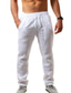 cheap Linen Pants-men&#039;s linen pants men&#039;s hip-hop breathable cotton and linen trousers trend solid color casual pants