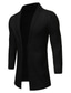 ieftine pulover cardigan pentru bărbați-Bărbați Pulover Bluza Săritor Tricotat Tricotat Culoare solidă V Adânc Stilat Zilnic Toamnă Iarnă Negru Gri XS S M / Manșon Lung