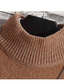 billige sweater til mænd-Herre Bluse bluse Jumper Strikke Strikket Geometrisk Rullekrave Stilfuld Afslappet udendørs Hjem Efterår Vinter Sort Grå M L XL / Langærmet