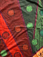 abordables Camisetas de mujer-Mujer Vestido camiseta Sayo Camiseta Design Impresión 3D Graphic Bloque de color Geométrico Diseño Manga Corta Escote Redondo Casual Estampado ropa Design Básico Boho Azul Piscina Gris Morado