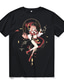 billige Casual T-skjorter for menn-Inspirert av Genshin Impact Hutao T-skjorte Anime 100% Polyester Animé 3D Harajuku Graphic T-Trøye Til Herre / Dame / Par