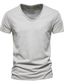 halpa Miesten vapaa-ajan T-paidat-miesten t-paita t-paita t-paita graafinen kuviollinen yksivärinen v-pääntie päivittäin lyhythihaiset ohuet topit perus katuvaatteet valkoinen musta vaaleanharmaa / kesä / kevät / kesä