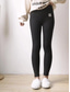 cheap Leggings-Women&#039;s Leggings Elastic Waist Warm Fashion Streetwear Daily Weekend Micro-elastic Comfort Plain Mid Waist Black Grey S M L / Fleece Lining